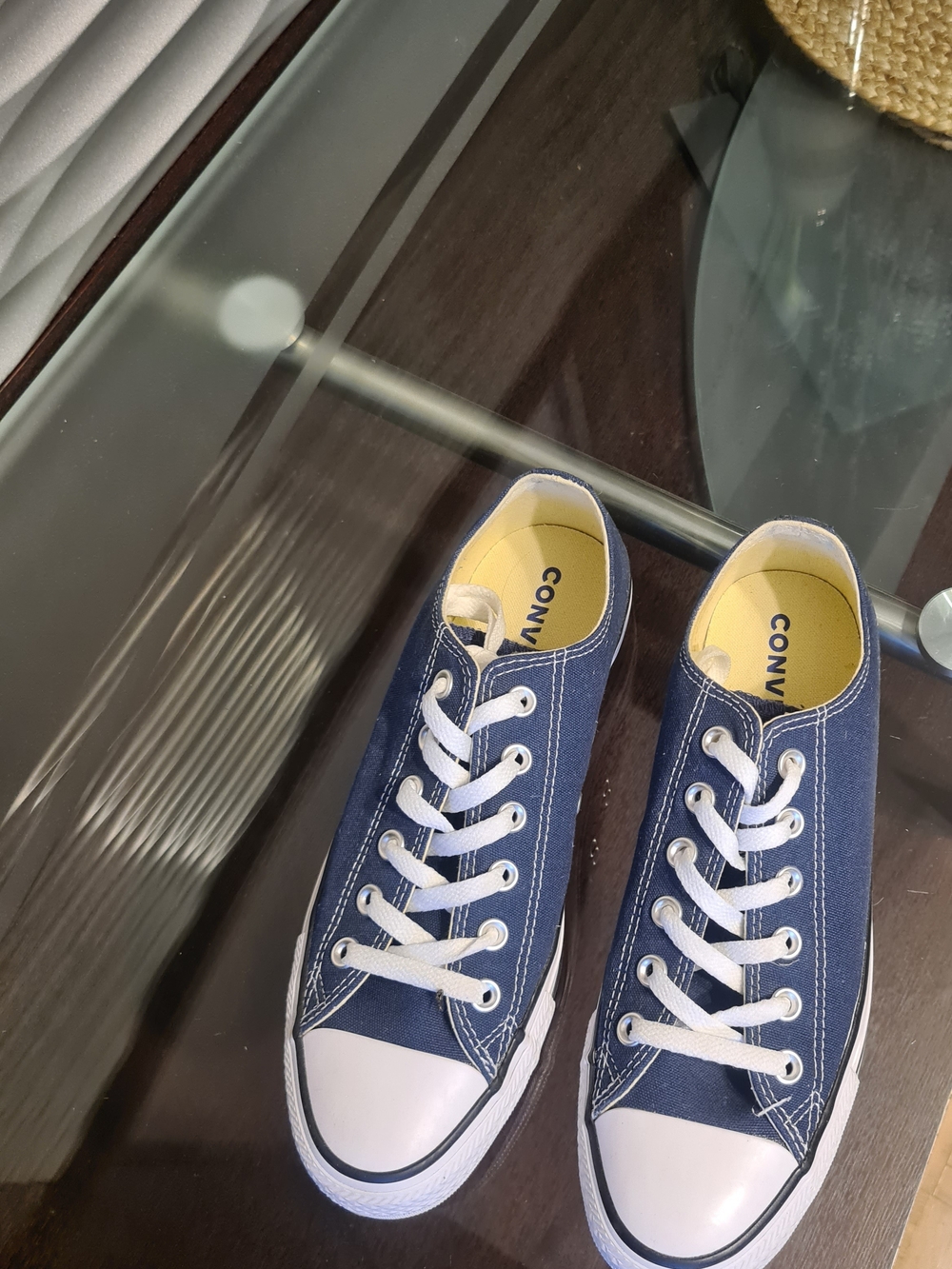 Converse Navy Low Top Canvas Sneakers